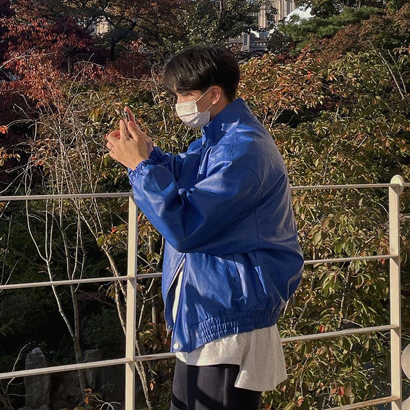 Куртка с воротником-стойкой, мужская, короткая, весна-осень, корейский стиль, свободная и модная, ретро, из искусственной кожи M синий
Куртка с воротником-стойкой, мужская, короткая, весна-осень, корейский стиль, свободная и модная, ретро, из искусственной кожи M синий