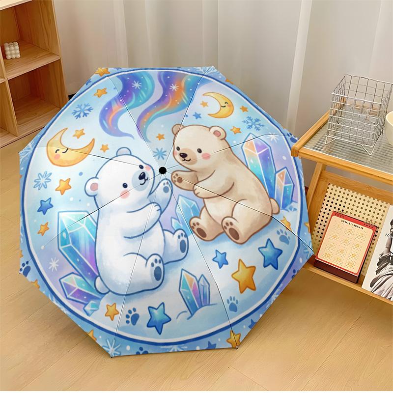 Polar Bears in Ornate Frame Printed umbrella windproof folding umbrella portable sun and rain umbrella suitable for gifting
Polar Bears in Ornate Frame Printed umbrella windproof folding umbrella portable sun and rain umbrella suitable for gifting