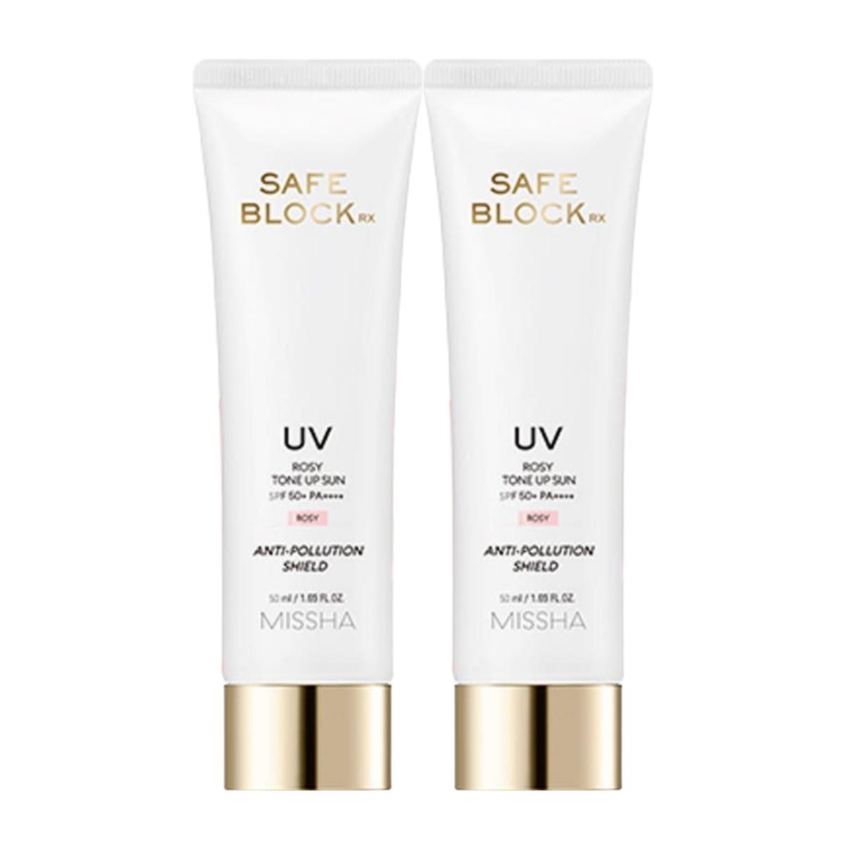 Missha Safe Block RX Rosy Tone Up Sun SPF50+ PA++++ Radiance & UV Protection 50ml (Pack of 2)
Missha Safe Block RX Rosy Tone Up Sun SPF50+ PA++++ Radiance & UV Protection 50ml (Pack of 2)
