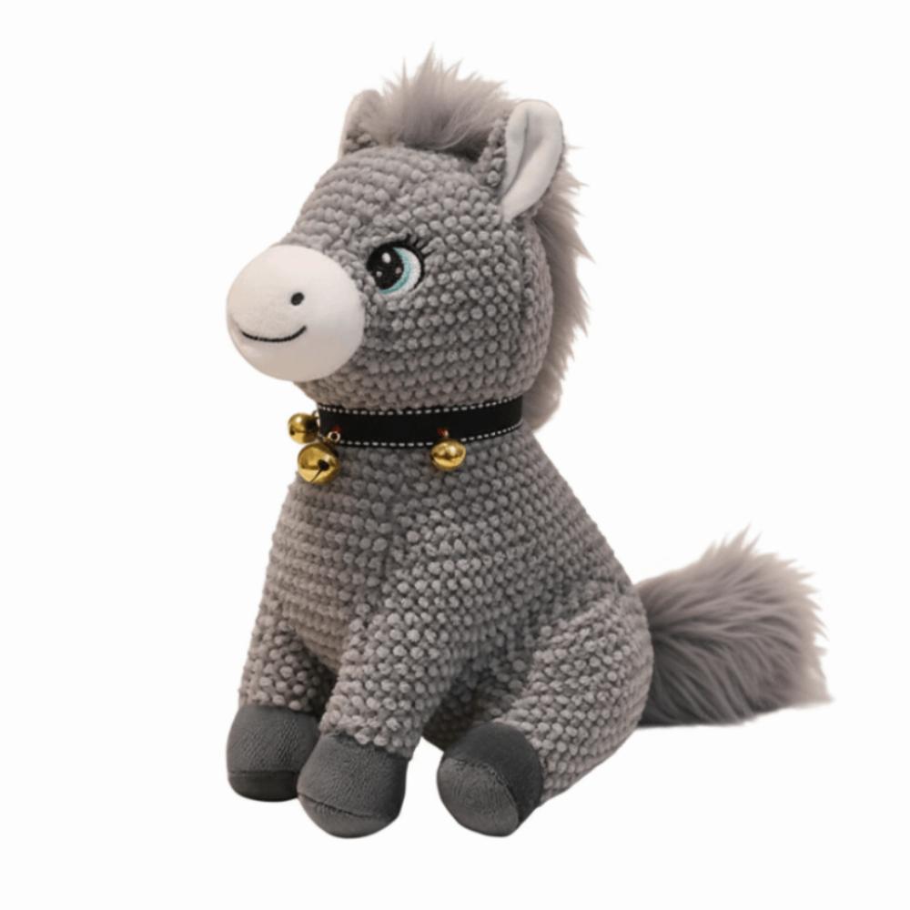 Cute 2026 Horse Plush Doll Bell Zodiac Pony Figurine Funny Horse Plush Toys Birthday Gift 22cm сірий
Cute 2026 Horse Plush Doll Bell Zodiac Pony Figurine Funny Horse Plush Toys Birthday Gift 22cm сірий