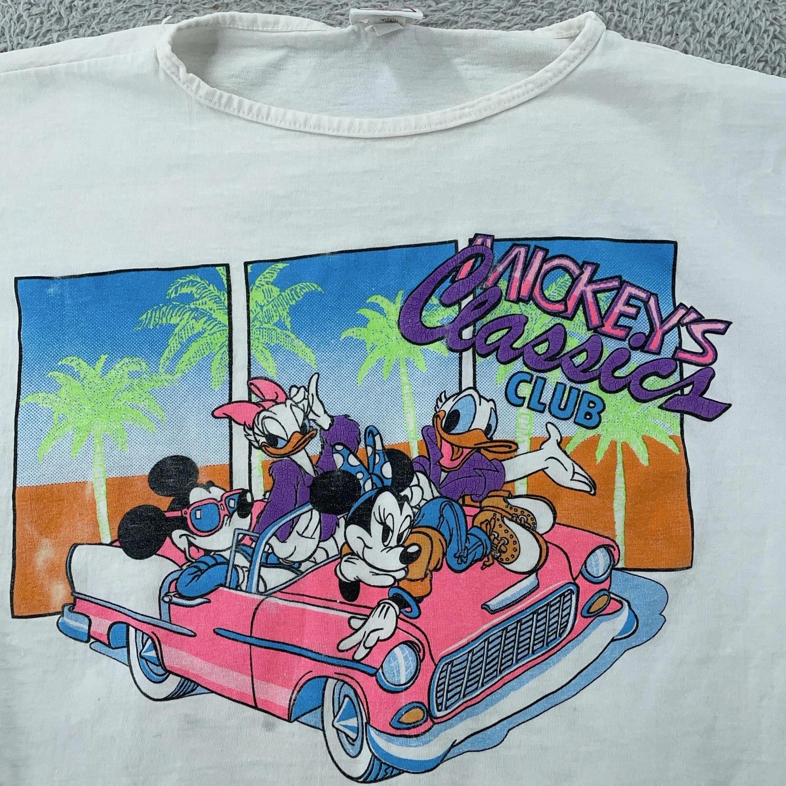 Vintage Disney Mickey s Classics Club CROP TOP Shirt Women s Large White USA 90s S
Vintage Disney Mickey s Classics Club CROP TOP Shirt Women s Large White USA 90s S