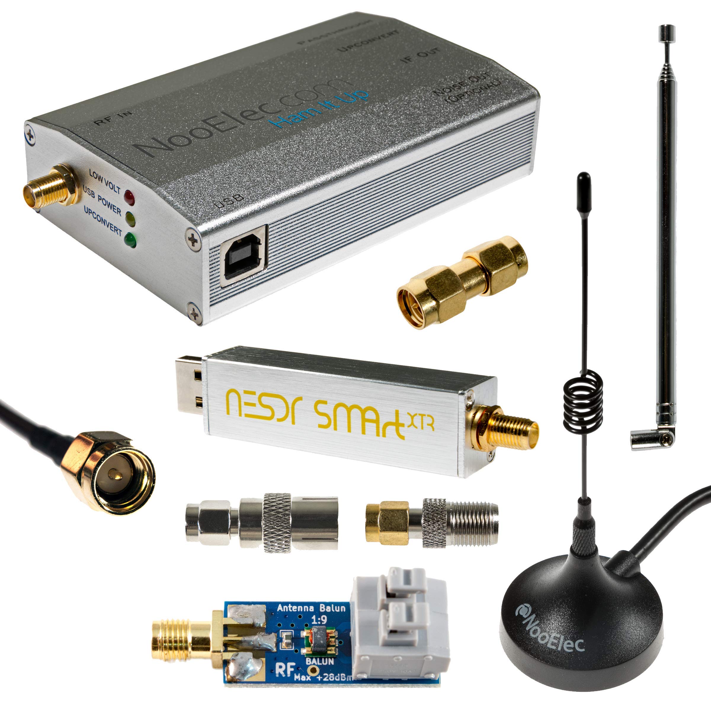 NESDR SMArt XTR HF Software Defined Radio Set for Includes NESDR SMArt XTR Ham It Up Plus 3 and cables Bundle 300Hz-2.3GHz LF/HF/UHF/VHF. RTL-SDR, срібний
NESDR SMArt XTR HF Software Defined Radio Set for Includes NESDR SMArt XTR Ham It Up Plus 3 and cables Bundle 300Hz-2.3GHz LF/HF/UHF/VHF. RTL-SDR, срібний
