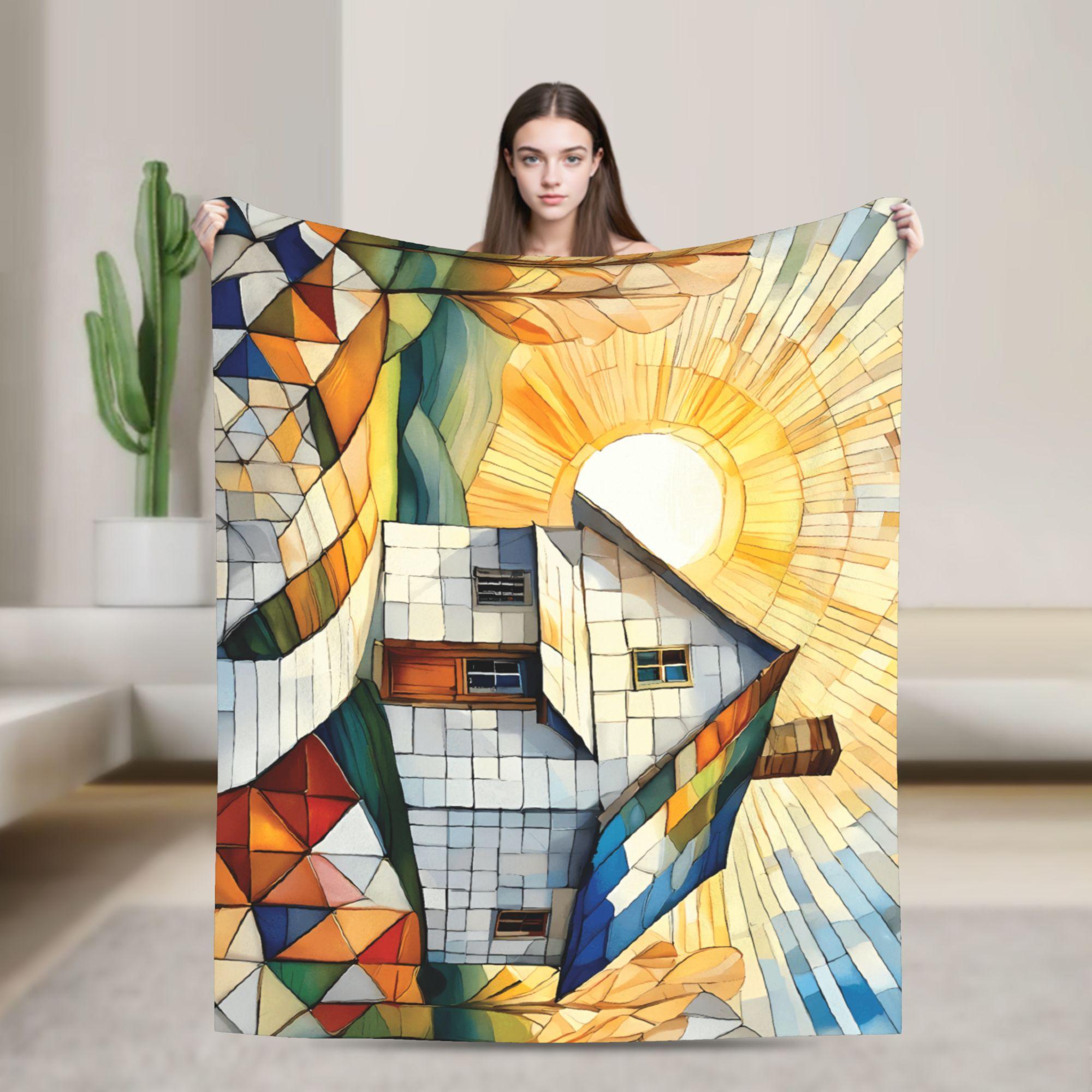 Warm Soft BlanketStudents Travel Cottage Quilted House Throw Blanket Flannel Bedspread For Outdoor Novelty Sofa Bed Cover 75x90cm
Warm Soft BlanketStudents Travel Cottage Quilted House Throw Blanket Flannel Bedspread For Outdoor Novelty Sofa Bed Cover 75x90cm