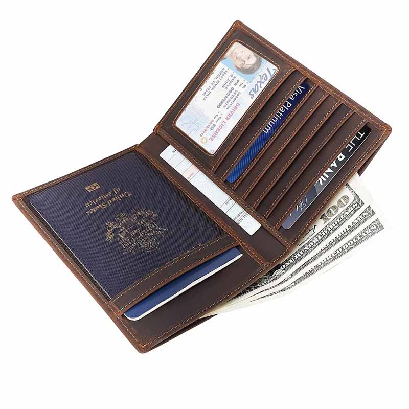 Genuine Leather Passport Holder - RFID Blocking Travel Wallet for Men, Credit Card Case, Driver License & Document Organizer
Genuine Leather Passport Holder - RFID Blocking Travel Wallet for Men, Credit Card Case, Driver License & Document Organizer