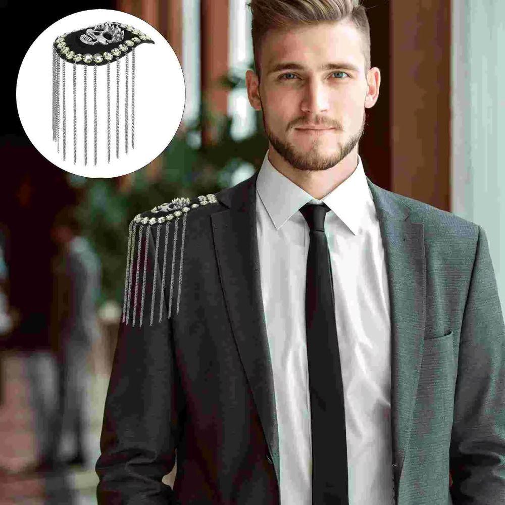 Skull Tassel Chain Epaulette Breastpin Jacket Vintage Brooch Brooch Shoulder Board Gift Style 2
Skull Tassel Chain Epaulette Breastpin Jacket Vintage Brooch Brooch Shoulder Board Gift Style 2