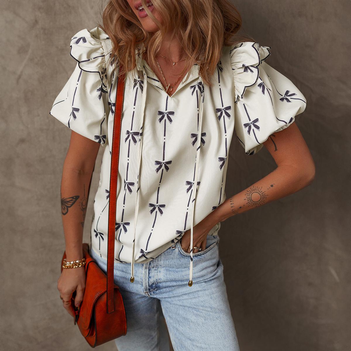 Shiying Women s Casual Print Short Sleeve Slimming Pullover - Spring/Summer European & American Style Medium абрикосовый
Shiying Women s Casual Print Short Sleeve Slimming Pullover - Spring/Summer European & American Style Medium абрикосовый