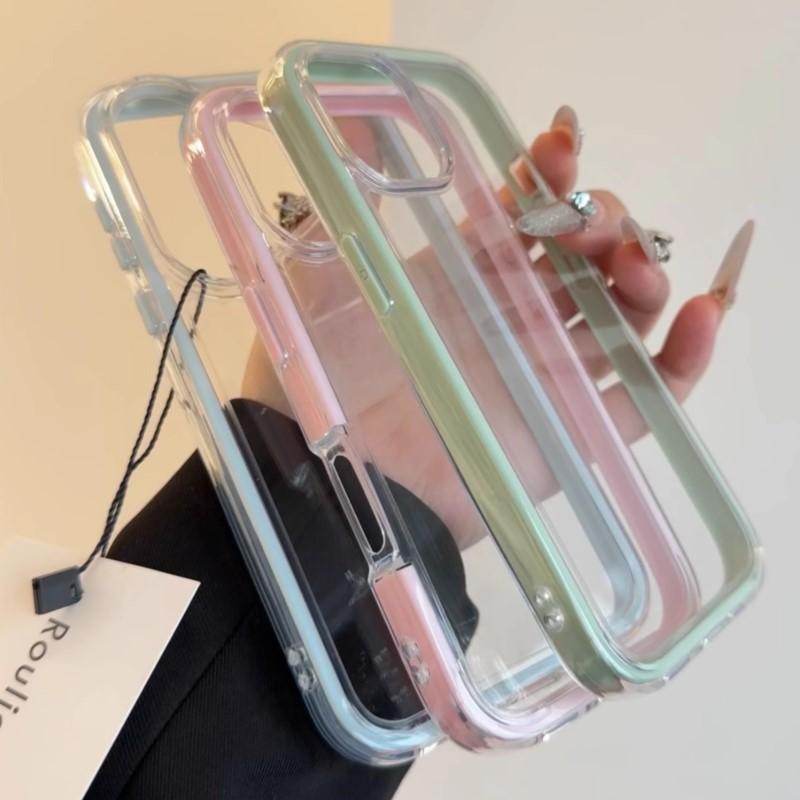 Luxury Clear Color Frame Phone Case For iPhone 16 15 14 Plus 13 12 11 Pro Max Shockproof Bumper Protective Soft Back Cover Capa For iPhone 15 розовый
Luxury Clear Color Frame Phone Case For iPhone 16 15 14 Plus 13 12 11 Pro Max Shockproof Bumper Protective Soft Back Cover Capa For iPhone 15 розовый