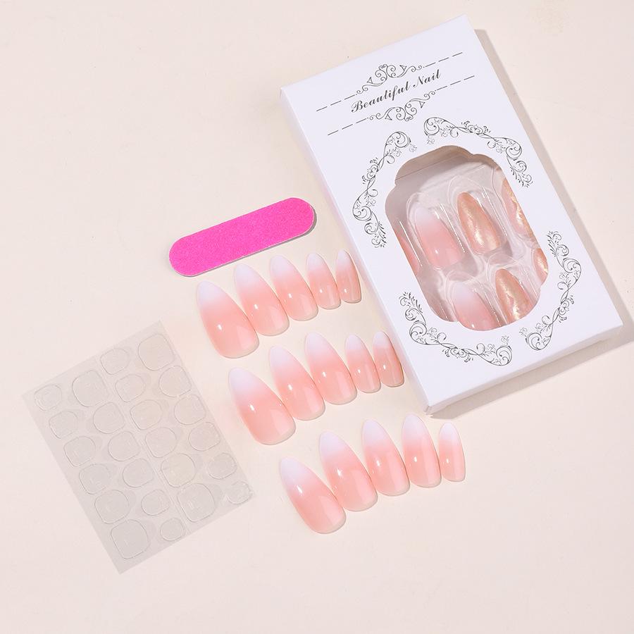 Миндалевидные градиентные блестящие маникюрные патчи - Накладные типсы
Миндалевидные градиентные блестящие маникюрные патчи - Накладные типсы