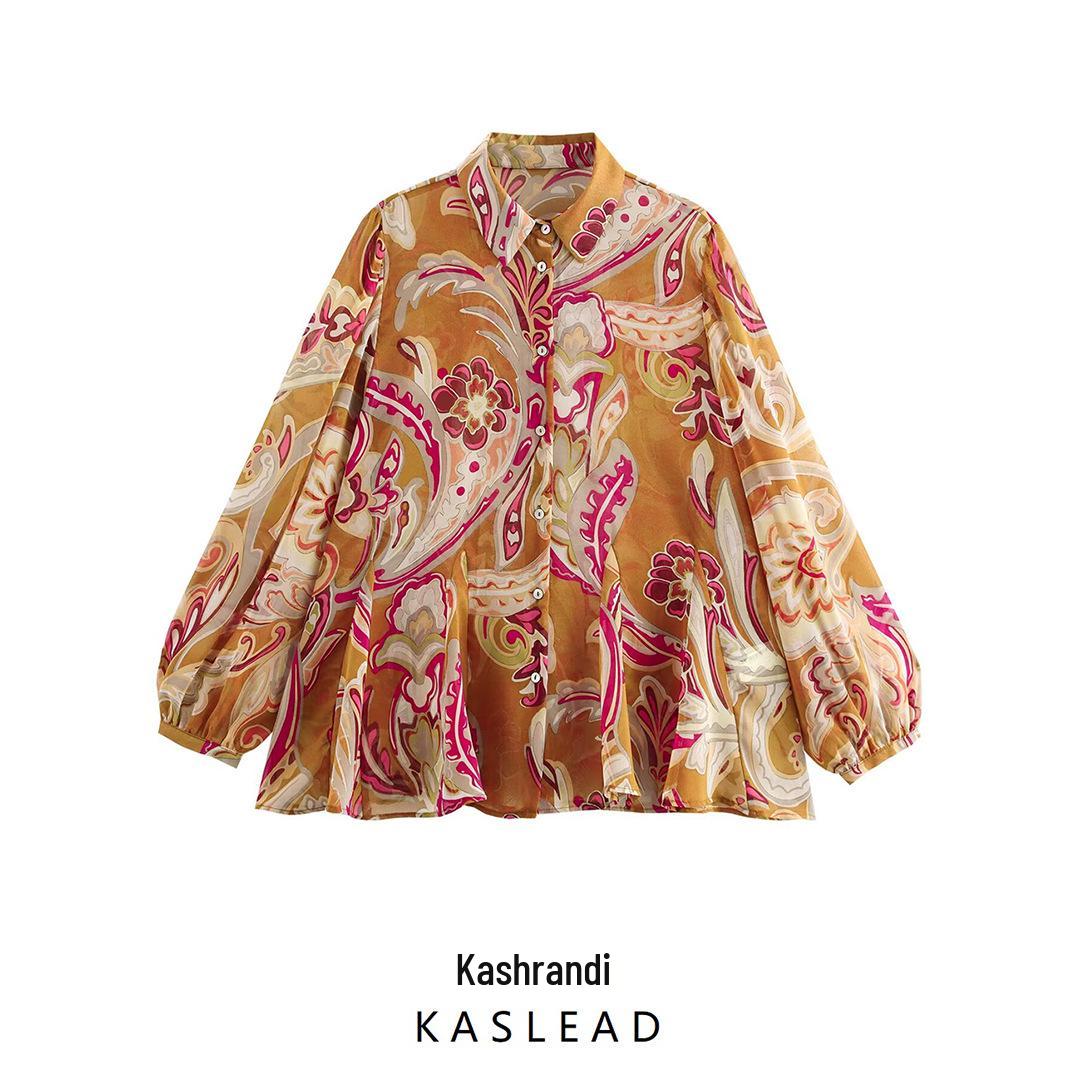 2025 Spring Women s Sheer Print Turn-Down Collar Shirt - European & American Style Medium
2025 Spring Women s Sheer Print Turn-Down Collar Shirt - European & American Style Medium