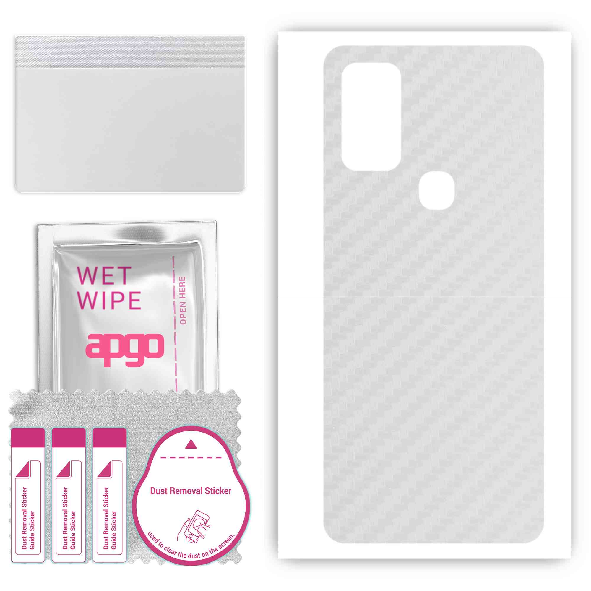 apgo Protective Skin Sticker for the back compatible with Samsung Galaxy F41, Wrap Film, Foil, Vinyl - Pattern Transparent Carbon
apgo Protective Skin Sticker for the back compatible with Samsung Galaxy F41, Wrap Film, Foil, Vinyl - Pattern Transparent Carbon