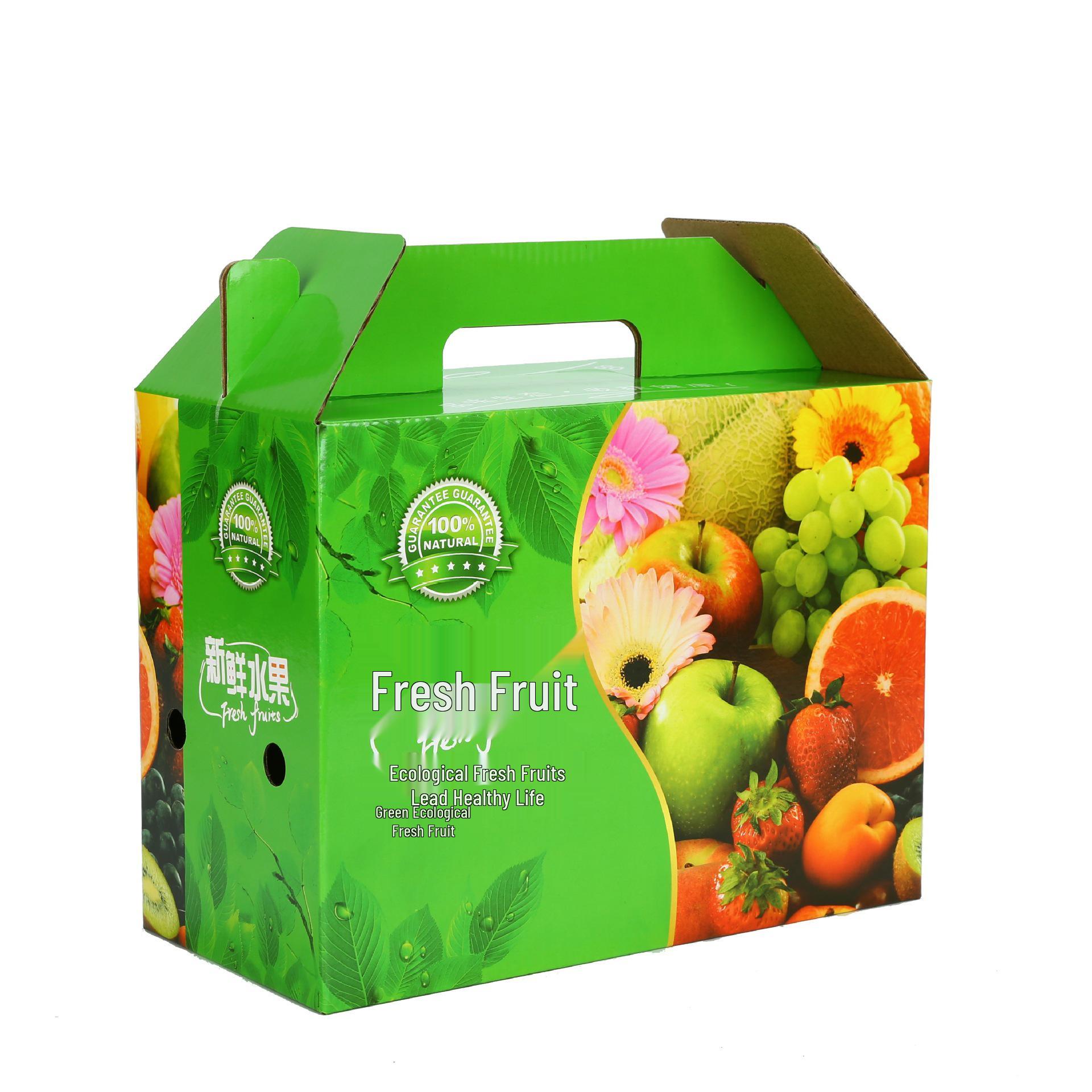 Universal Fruit Gift Packaging Box for Apples, Grapes, Peaches - Holds 5-10 Jin
Universal Fruit Gift Packaging Box for Apples, Grapes, Peaches - Holds 5-10 Jin