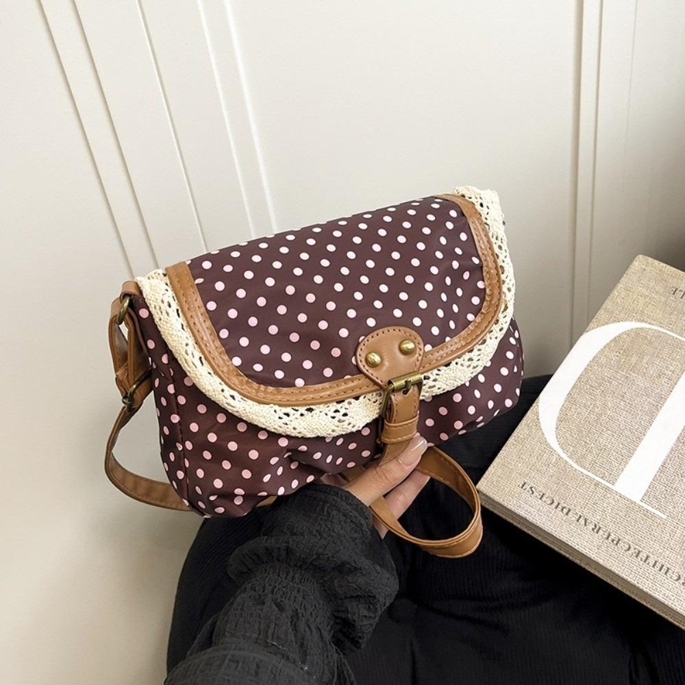 New Polka Dot Crossboby Bag Canvas Lace Trim Canvas Bag Vintage Casual Commuting Bag for Women червоний
New Polka Dot Crossboby Bag Canvas Lace Trim Canvas Bag Vintage Casual Commuting Bag for Women червоний