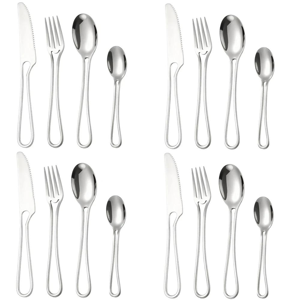 Набор столовых приборов 16 шт. Посуда из нержавеющей стали Нож для стейка и вилка Ложка Посуда Чайная ложка Зеркальная Дом Ресторан Набор столовых приборов
Набор столовых приборов 16 шт. Посуда из нержавеющей стали Нож для стейка и вилка Ложка Посуда Чайная ложка Зеркальная Дом Ресторан Набор столовых приборов