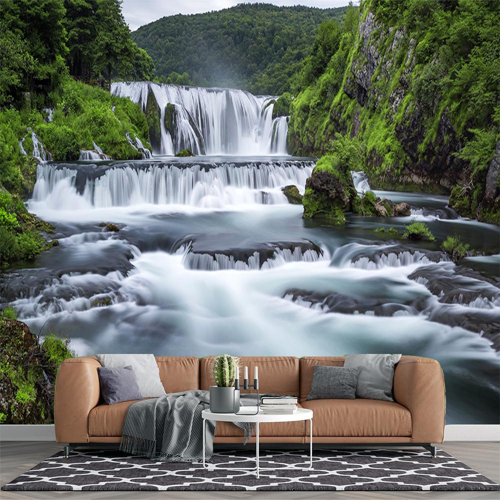 3d Waterfall Wallpaper Modern Nature Scenery Waterfall Wall Mural Living Room Bedroom Home Decor 200 cm(W) x 140 cm(H)
3d Waterfall Wallpaper Modern Nature Scenery Waterfall Wall Mural Living Room Bedroom Home Decor 200 cm(W) x 140 cm(H)