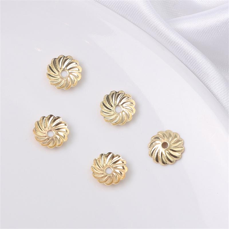 Медный колпачок для бусин в форме цветка с золотым наполнением 14 карат для изготовления украшений своими руками
Медный колпачок для бусин в форме цветка с золотым наполнением 14 карат для изготовления украшений своими руками