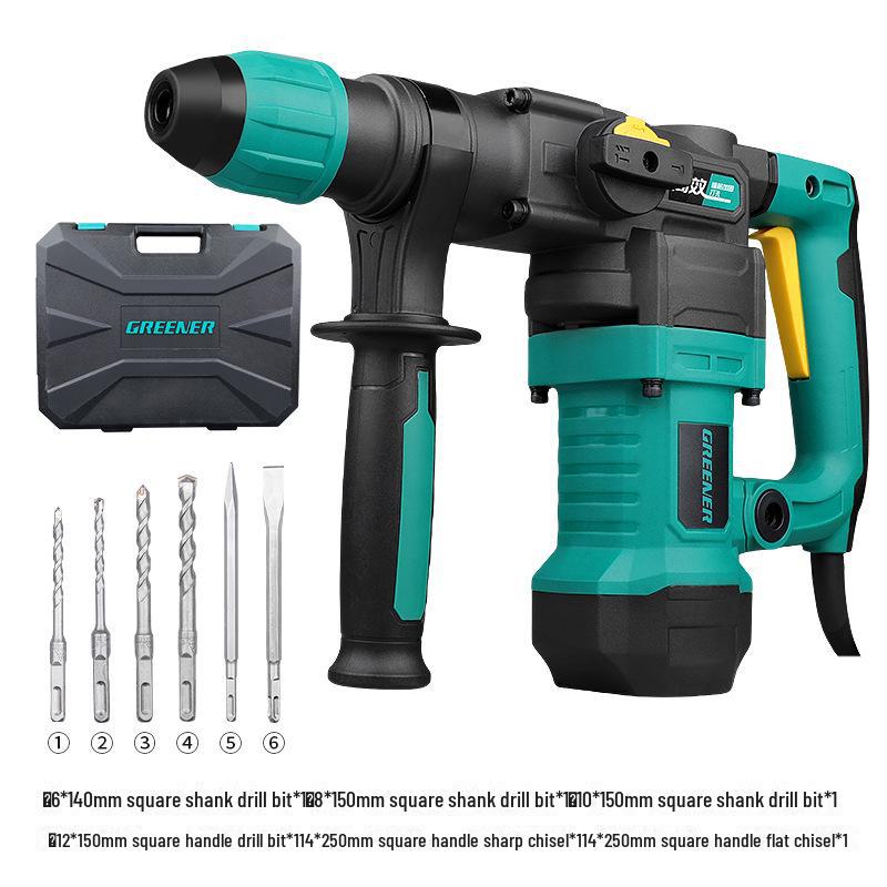 Многофункциональная высокомощная электрическая дрель-перфоратор Green Forest для бетона
Многофункциональная высокомощная электрическая дрель-перфоратор Green Forest для бетона