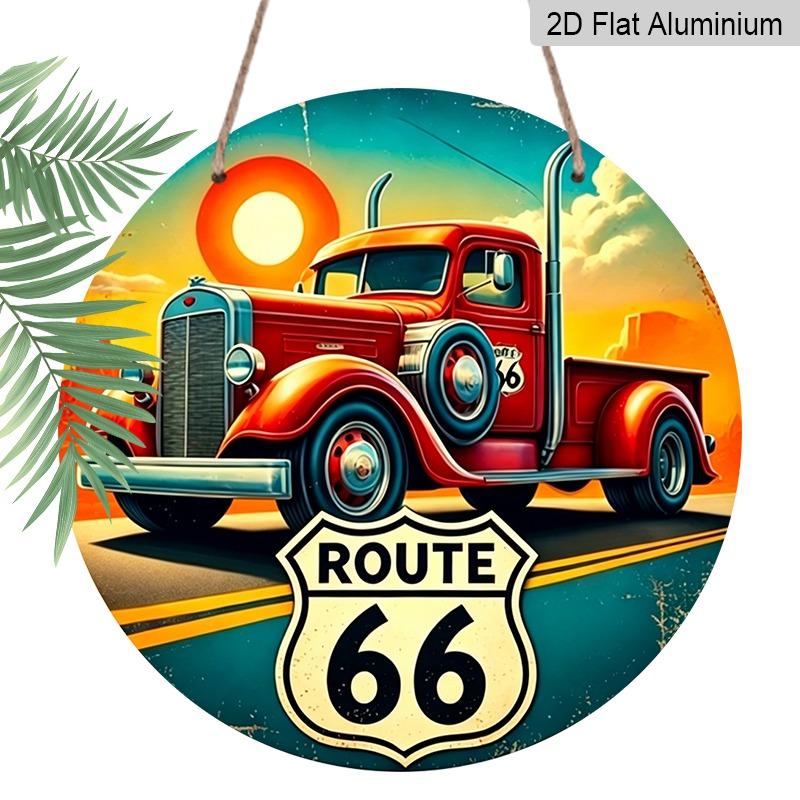 2D Flat, Vintage-style Premium Round Aluminum Wall Hanging, Available in Various Sizes, Featuring A Red Pickup Truck and Sunset Design. Suitable for 20*20cm
2D Flat, Vintage-style Premium Round Aluminum Wall Hanging, Available in Various Sizes, Featuring A Red Pickup Truck and Sunset Design. Suitable for 20*20cm