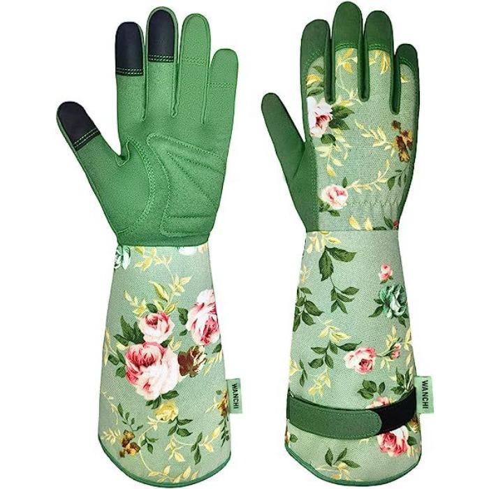 Women s gardening gloves, long leather garden gloves, women s lightweight protective gloves, suitable for yards and outdoors Printed anti-slip gloves
Women s gardening gloves, long leather garden gloves, women s lightweight protective gloves, suitable for yards and outdoors Printed anti-slip gloves