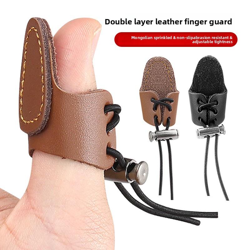 Double-layer Cow Leather Finger Wrench Mongolian Thickened Finger Wrench Single Protection Elastic Adjustable Archery Protective Gear коричневий
Double-layer Cow Leather Finger Wrench Mongolian Thickened Finger Wrench Single Protection Elastic Adjustable Archery Protective Gear коричневий