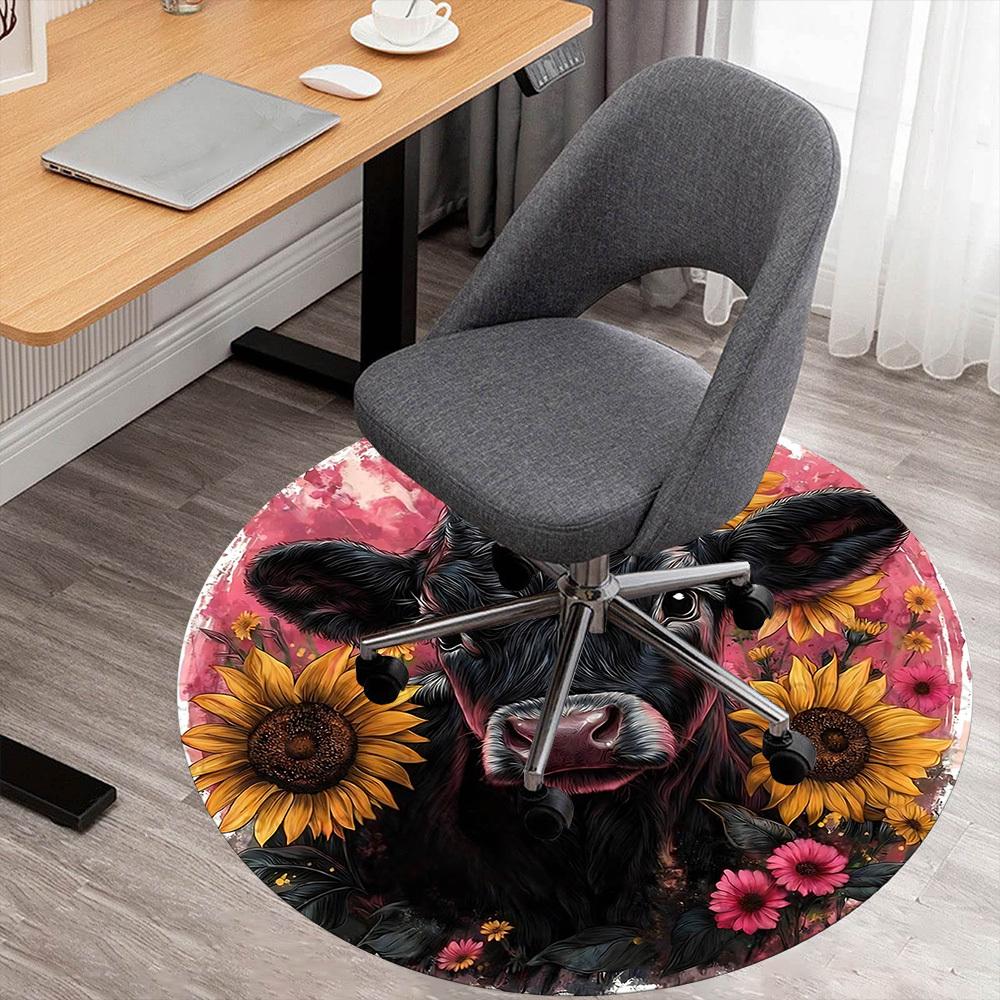 1pc cow sunflowers Round Chair mat Area Rug - Non-Slip, Floor Mat for Office, Bedroom, home decor Christmas Gift-1002340 80cm
1pc cow sunflowers Round Chair mat Area Rug - Non-Slip, Floor Mat for Office, Bedroom, home decor Christmas Gift-1002340 80cm