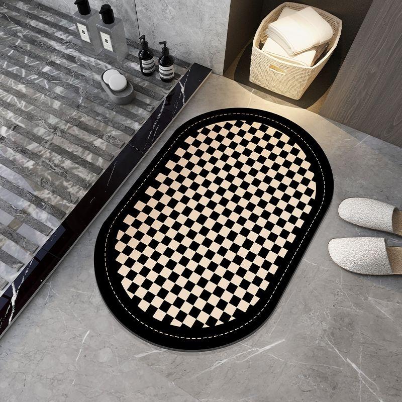 Chessboard bathroom diatom mud suction toilet door non-slip quick-drying foot pad 40cmx60cm
Chessboard bathroom diatom mud suction toilet door non-slip quick-drying foot pad 40cmx60cm