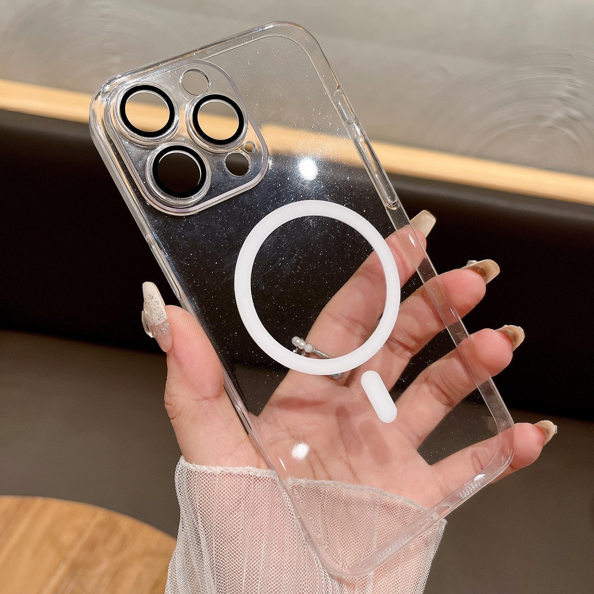 The New Ice Crystal Glitter Is Suitable for IPhone16 Transparent Phone Cases IPhone 15 Magnetic Lens Films and PC Protective Cases iPhone16
The New Ice Crystal Glitter Is Suitable for IPhone16 Transparent Phone Cases IPhone 15 Magnetic Lens Films and PC Protective Cases iPhone16