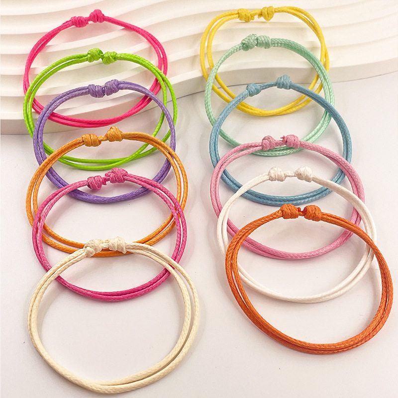 Hot Sale in Europe and America Wax Line Carrying Strap Color 1.5mm Simple and Adjustable Hand-Knitted Rope Bracelet Light Color 12-Piece Wax Thread Bracelet Set
Hot Sale in Europe and America Wax Line Carrying Strap Color 1.5mm Simple and Adjustable Hand-Knitted Rope Bracelet Light Color 12-Piece Wax Thread Bracelet Set