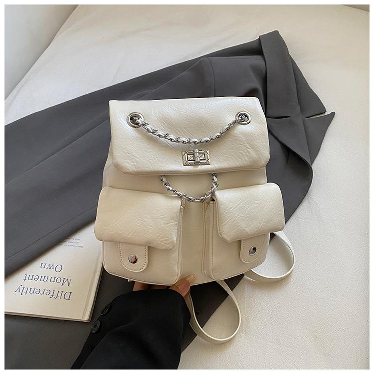 2025 new high-end fashion backpack college wind chain travel backpack casual schoolbag women белый
2025 new high-end fashion backpack college wind chain travel backpack casual schoolbag women белый