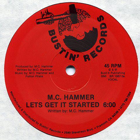 12inch Record MC HAMMER - Let s Get It Started BR19873 Bustin Records 1987 US Rap & Hip-Hop/R&B Used
12inch Record MC HAMMER - Let s Get It Started BR19873 Bustin Records 1987 US Rap & Hip-Hop/R&B Used