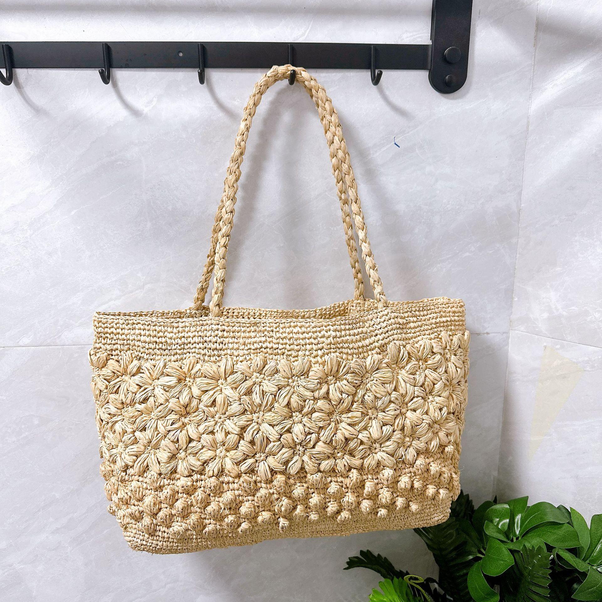 New Design Stylish Handmade Straw Flower Woven Durable Lightweight Women s Fashi Tote Bag Two Handles for Beach Travel бежевый
New Design Stylish Handmade Straw Flower Woven Durable Lightweight Women s Fashi Tote Bag Two Handles for Beach Travel бежевый