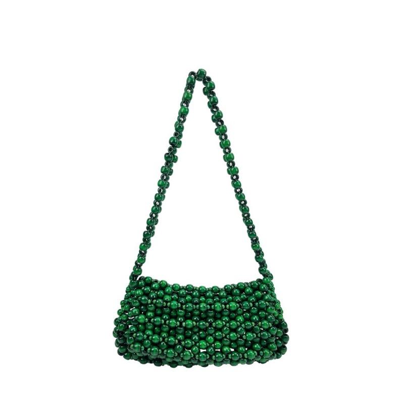 Elegant Bead Weaving Underarm Bag Fresh Green Wooden Handbag Women Handmade Temperament Hollow Out Braided Bag зелёный
Elegant Bead Weaving Underarm Bag Fresh Green Wooden Handbag Women Handmade Temperament Hollow Out Braided Bag зелёный