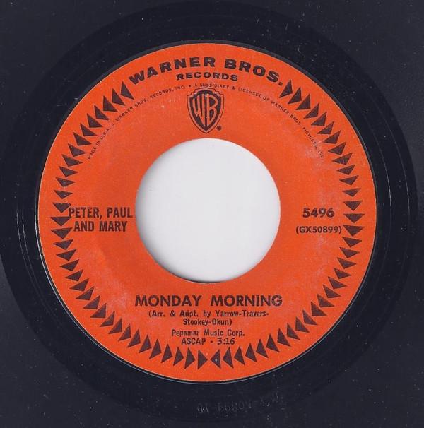 7-дюймовая пластинка PETER, PAUL & MARY - Monday Morning 5496 Warner Bros. Re 1965 Американский рок Б/У
7-дюймовая пластинка PETER, PAUL & MARY - Monday Morning 5496 Warner Bros. Re 1965 Американский рок Б/У