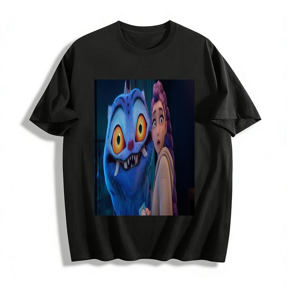 Elemental Blue Cat and Purple-haired Girl Print Casual Top Unisex Loose Breathable Daily T-shirt Pure cotton T-shirt 6XL
Elemental Blue Cat and Purple-haired Girl Print Casual Top Unisex Loose Breathable Daily T-shirt Pure cotton T-shirt 6XL
