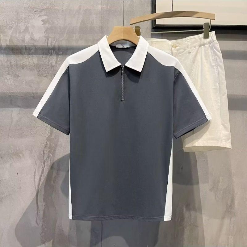 Мужская одежда Сращенные футболки Отложной воротник Стильная молния Летние Контрастные цвета Базовые Повседневные Футболки-поло с коротким рукавом L
Мужская одежда Сращенные футболки Отложной воротник Стильная молния Летние Контрастные цвета Базовые Повседневные Футболки-поло с коротким рукавом L