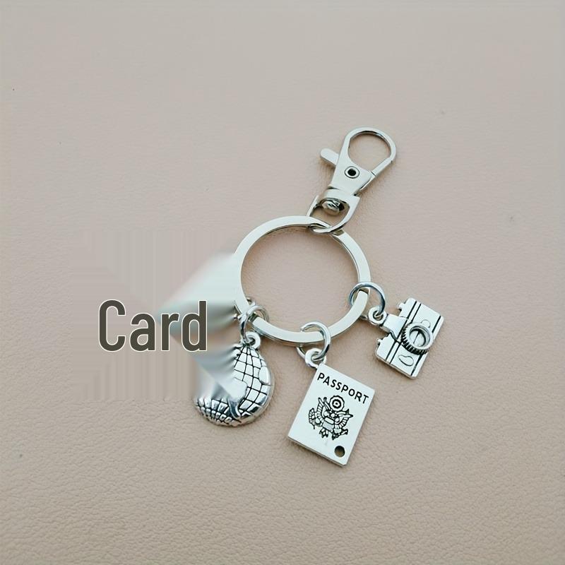 Alloy DIY Travel Keychain Set: Camera, Airplane, Globe, Passport Pendants серебряный
Alloy DIY Travel Keychain Set: Camera, Airplane, Globe, Passport Pendants серебряный