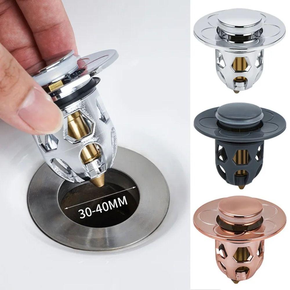 Pressing Type Filter Accessories Bounce Drain Plug Bathroom Tool Drain Filter Pop-Up срібний
Pressing Type Filter Accessories Bounce Drain Plug Bathroom Tool Drain Filter Pop-Up срібний