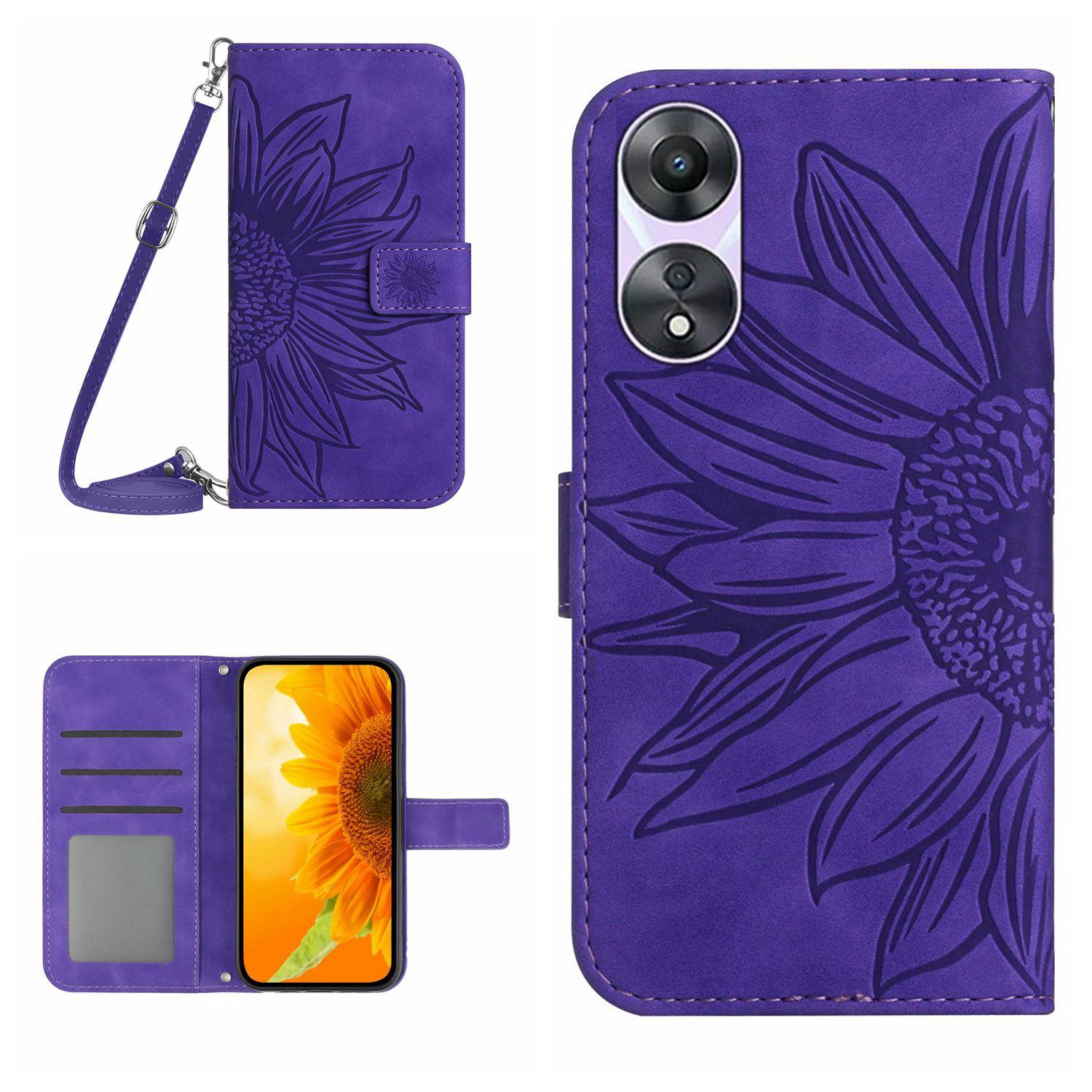 HT04 For Oppo A18 4G/A38 4G Case Sunflower Imprint Leather Wallet Phone Cover with Long Strap Dark Purple
HT04 For Oppo A18 4G/A38 4G Case Sunflower Imprint Leather Wallet Phone Cover with Long Strap Dark Purple