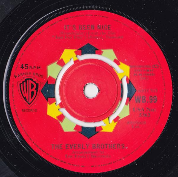 7inch Record EVERLY BROTHERS - It s Been Nice (Goodnight) WB99 Warner Bros. Re 1963 UK Rock Used
7inch Record EVERLY BROTHERS - It s Been Nice (Goodnight) WB99 Warner Bros. Re 1963 UK Rock Used