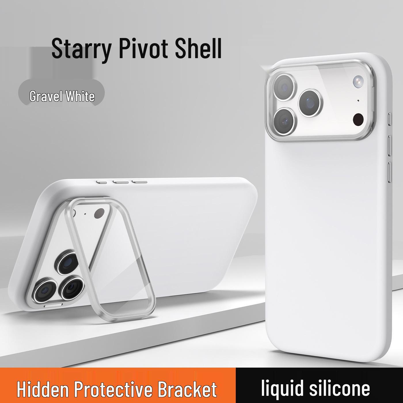 Starry Liquid Silicone Drop-Proof Case with Lens Pivot Stand for iPhone 16/17 17
Starry Liquid Silicone Drop-Proof Case with Lens Pivot Stand for iPhone 16/17 17