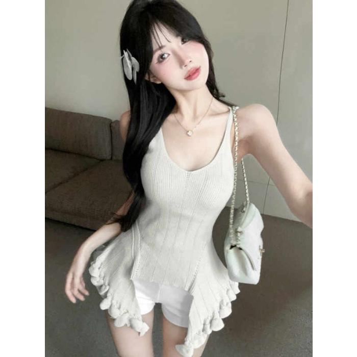 Ruffle Design Sexy Summer Top with Waist-Cinching Style and Irregular Straps One Size білий
Ruffle Design Sexy Summer Top with Waist-Cinching Style and Irregular Straps One Size білий