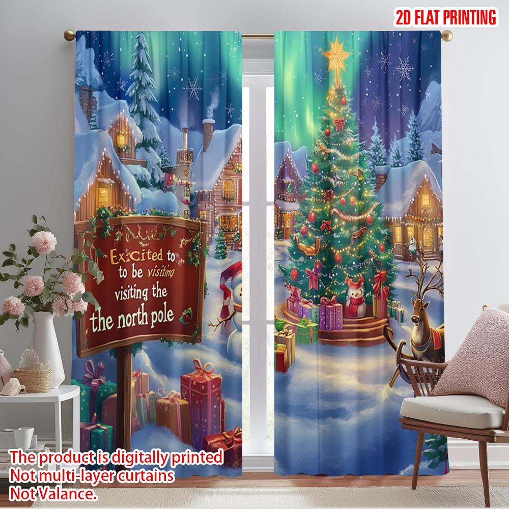 2pcs,2D plane printing Curtains Roller Blinds Christmas Village Aurora Sleigh_a Polyester Fabric (without rod) Versatile All Use 52.50×116.00 CM 2pcs
2pcs,2D plane printing Curtains Roller Blinds Christmas Village Aurora Sleigh_a Polyester Fabric (without rod) Versatile All Use 52.50×116.00 CM 2pcs