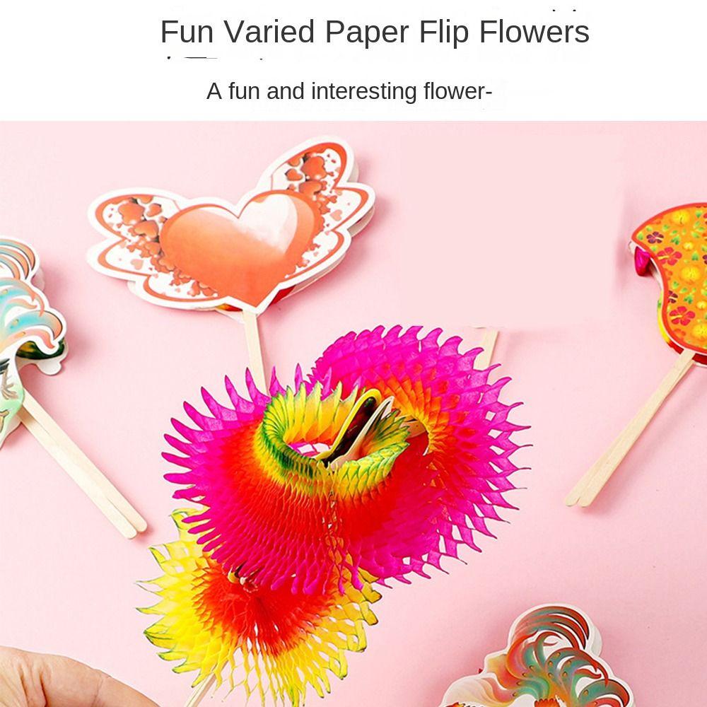 Variety of Flip Paper Flip Flowers Folk Art Paper Toy Festive Hand Flip Flowers Magic Flipping
Variety of Flip Paper Flip Flowers Folk Art Paper Toy Festive Hand Flip Flowers Magic Flipping