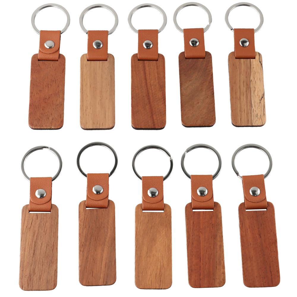 10 Pcs Rectangle Leather Keychain Unfinished Wood Keychain Blanks Wooden Walnut with Keyring for DIY Engraving Gift
10 Pcs Rectangle Leather Keychain Unfinished Wood Keychain Blanks Wooden Walnut with Keyring for DIY Engraving Gift