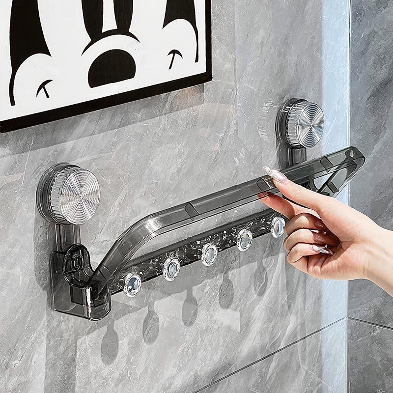 No-Drill Suction Cup Towel Rack & Foldable Shelf with Wall-Mounted Hook сірий колір
No-Drill Suction Cup Towel Rack & Foldable Shelf with Wall-Mounted Hook сірий колір