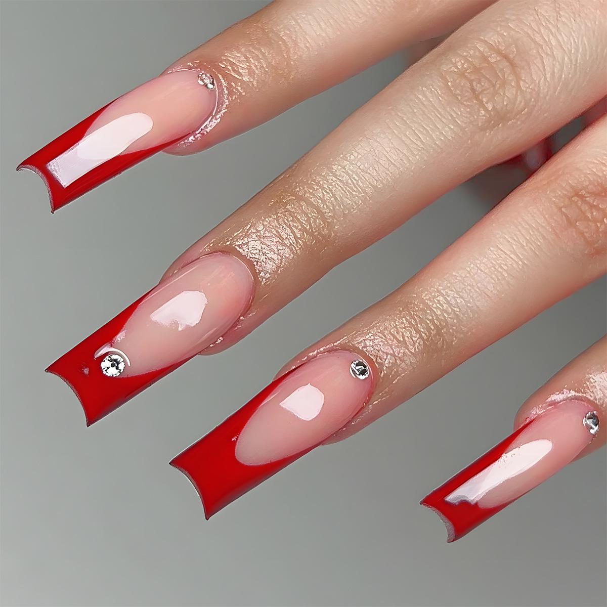 “European & American Long Water Pipe Wearable French Nail Stickers with Removable Drill Design, 24-Piece Set”
“European & American Long Water Pipe Wearable French Nail Stickers with Removable Drill Design, 24-Piece Set”