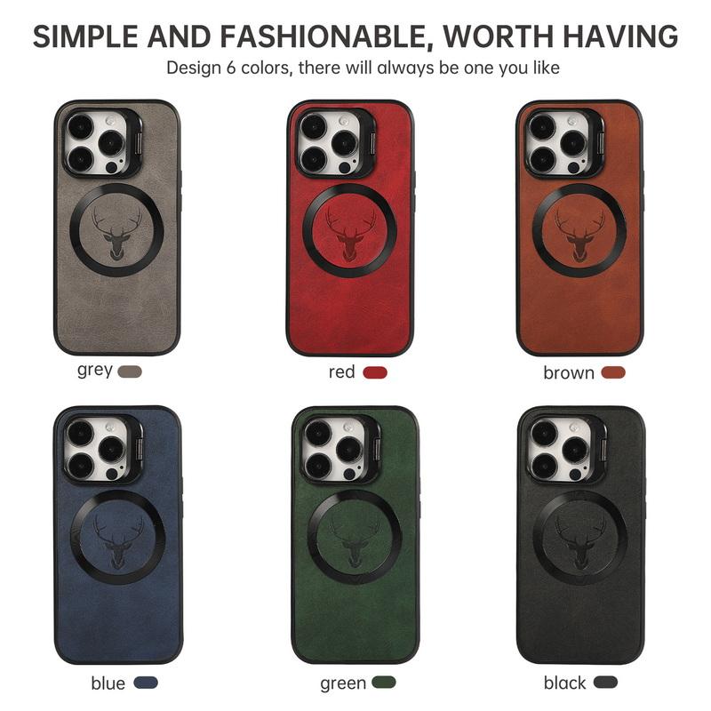 For Magsafe Magnetic Lens Bracket Leather Elk Print Shockproof Phone Case for iPhone 15 Pro 14 13 12 Pro Max Tpu Soft Bumper Back Cover iPhone 15 чёрный
For Magsafe Magnetic Lens Bracket Leather Elk Print Shockproof Phone Case for iPhone 15 Pro 14 13 12 Pro Max Tpu Soft Bumper Back Cover iPhone 15 чёрный