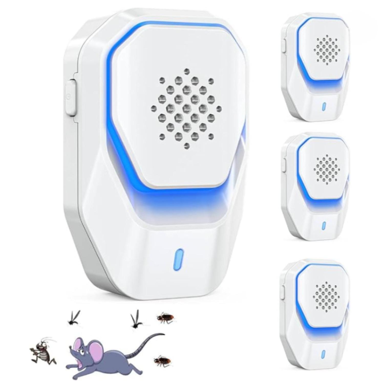 Pack of 4 Mosquito Repellent Sockets, Ultrasonic Pest Repellent, Mosquito Spider Repellent Plugin for Mosquitoes, Spiders, Mice for Bedroom, Indoor EU Plug
Pack of 4 Mosquito Repellent Sockets, Ultrasonic Pest Repellent, Mosquito Spider Repellent Plugin for Mosquitoes, Spiders, Mice for Bedroom, Indoor EU Plug