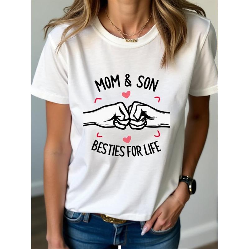 - Women S MOM & SON BESTIES for LIFE Matching Mother-Son T-Shirt | White Casual Graphic Tee, Soft Stretchy Fabric, Relaxed Fit S белый
- Women S MOM & SON BESTIES for LIFE Matching Mother-Son T-Shirt | White Casual Graphic Tee, Soft Stretchy Fabric, Relaxed Fit S белый