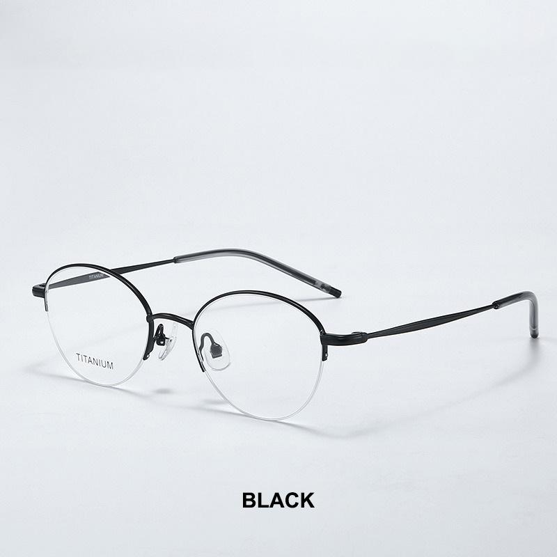 Ultra-Lightweight Titanium Glasses Frame Retro Round-Shaped Literary-Chic Fashion Eyeglasses Frames For Business And Casual Wear чорний
Ultra-Lightweight Titanium Glasses Frame Retro Round-Shaped Literary-Chic Fashion Eyeglasses Frames For Business And Casual Wear чорний