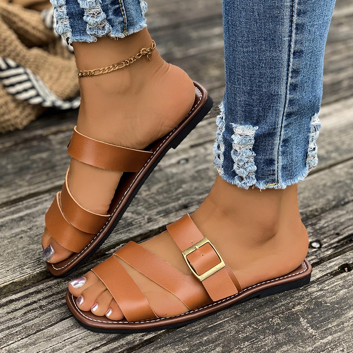 Fashion New Fashion Women s Solid Color Slippers Slides Lightweight Flat Slip on Walking Slides Comfort Beach Slides Outdoors Sandals 43 коричневый
Fashion New Fashion Women s Solid Color Slippers Slides Lightweight Flat Slip on Walking Slides Comfort Beach Slides Outdoors Sandals 43 коричневый